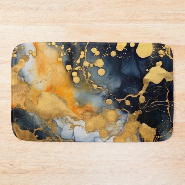 Item preview, Black and Gold Alcohol Ink - Geode Pattern designed and sold by TPhanDesign.