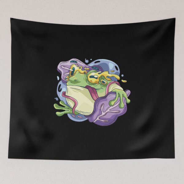 Item preview, Morpho the Melting Frog - Trippy Cartoon designed and sold by slachtrijp.