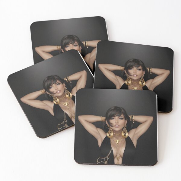 Artikelvorschau, Beautiful woman with golden jewelry entworfen und verkauft von Vintage Designs +.