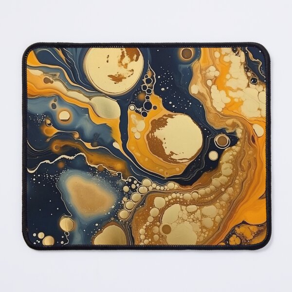 Item preview, Dark Blue and Gold Alcohol Ink - Geode Pattern designed and sold by TPhanDesign.