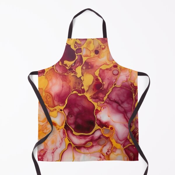 Item preview, Red and Gold Alcohol Ink - Geode Pattern designed and sold by TPhanDesign.