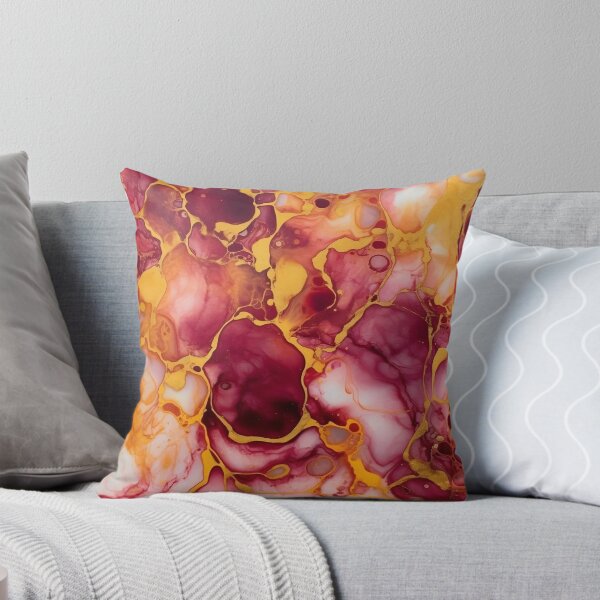 Item preview, Red and Gold Alcohol Ink - Geode Pattern designed and sold by TPhanDesign.
