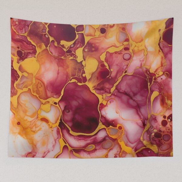 Item preview, Red and Gold Alcohol Ink - Geode Pattern designed and sold by TPhanDesign.