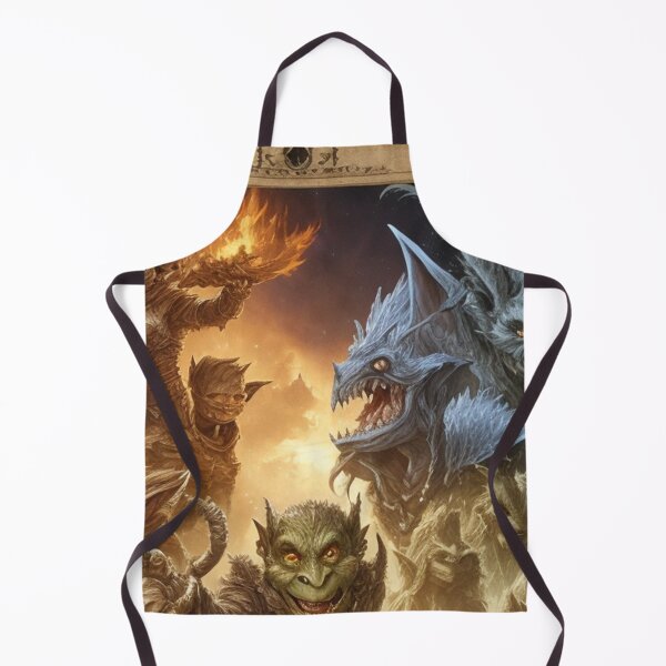 Item preview, Fantasy creatures Goblins Trolls Fairies beautiful poster artwork designed and sold by Vintage Designs +.