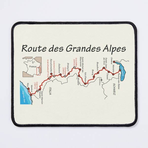 Item preview, Route des Grandes Alpes map designed and sold by studio838.