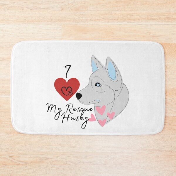 Item preview, I love My Rescue Husky designed and sold by LunarDogs.