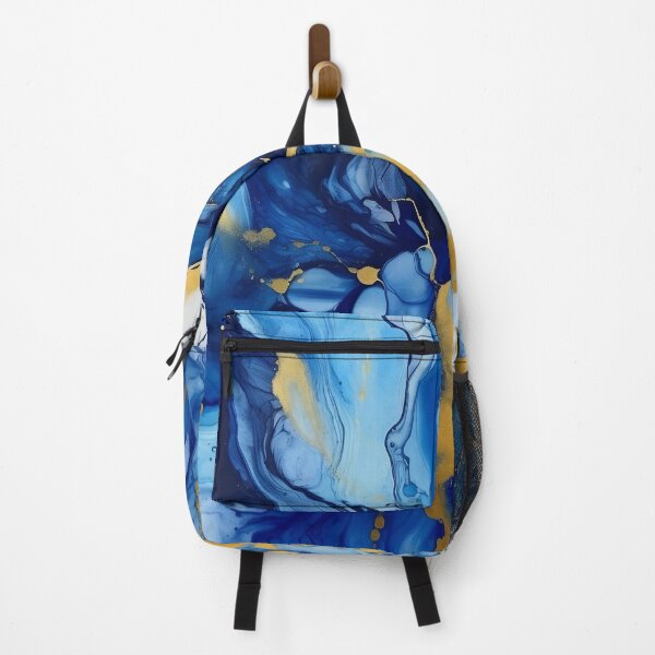 Item preview, Blue and Gold Alcohol Ink - Geode Pattern designed and sold by TPhanDesign.
