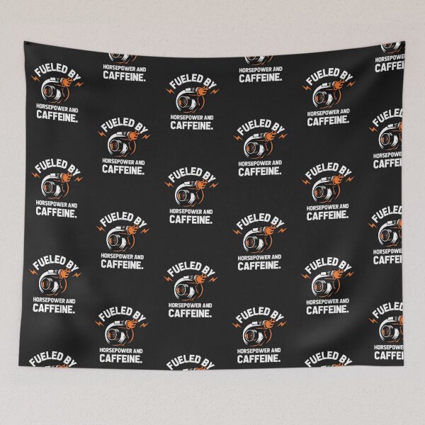 Item preview, Fueled by horsepower and caffeine designed and sold by Best-Designers.