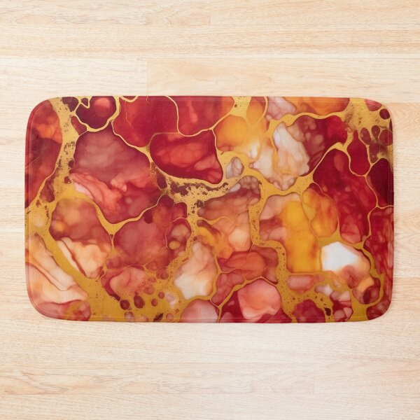 Item preview, Dark Red and Gold Alcohol Ink - Geode Pattern designed and sold by TPhanDesign.