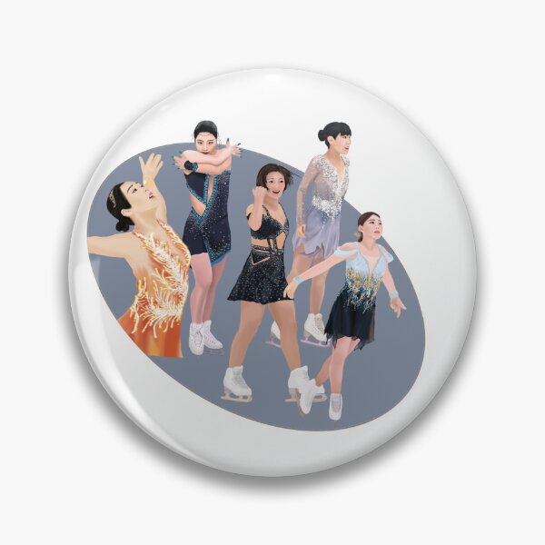 Item preview, Japenese Women Figure Skating | Figure Skating Sticker designed and sold by fskatingprints.