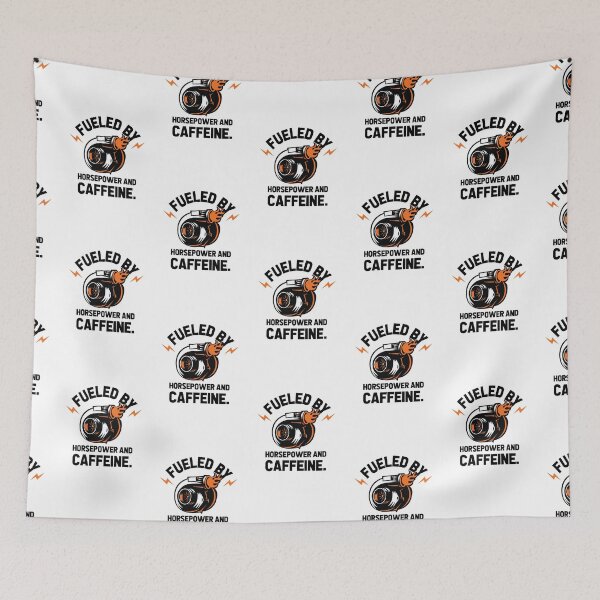 Item preview, Fueled by horsepower and caffeine designed and sold by Best-Designers.