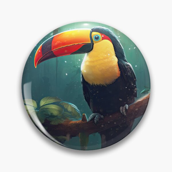 Item preview, Serene Toucan in a Watery Wildlife Setting designed and sold by libanmax.