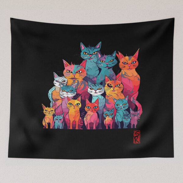 Item preview, Colorful Cat gand designed and sold by SiriusrenoTee.