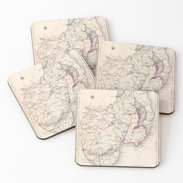 Item preview, Vintage County Down Ireland Map (1846) Old Northern Irish Regional Area Atlas designed and sold by BravuraMedia.