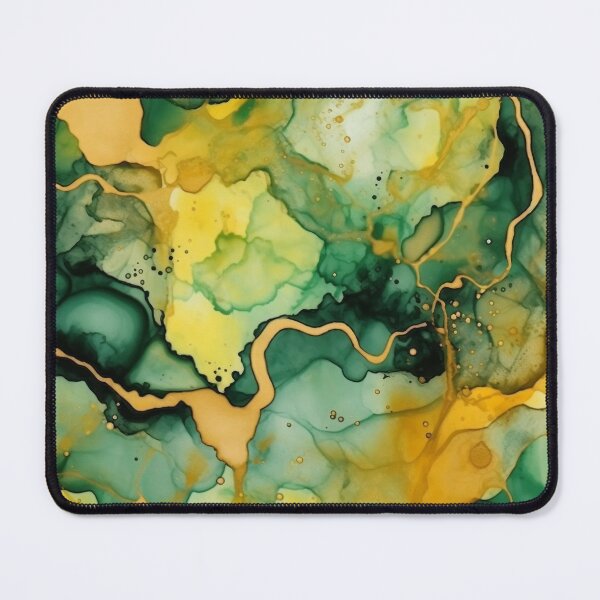 Item preview, Green and Gold Alcohol Ink - Geode Pattern designed and sold by TPhanDesign.