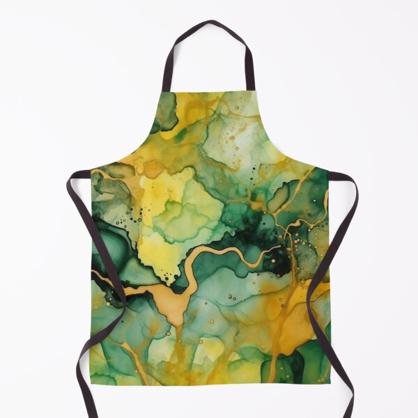 Item preview, Green and Gold Alcohol Ink - Geode Pattern designed and sold by TPhanDesign.