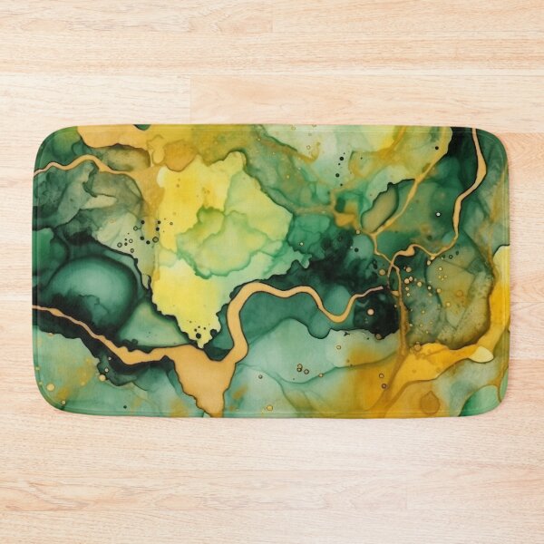 Item preview, Green and Gold Alcohol Ink - Geode Pattern designed and sold by TPhanDesign.