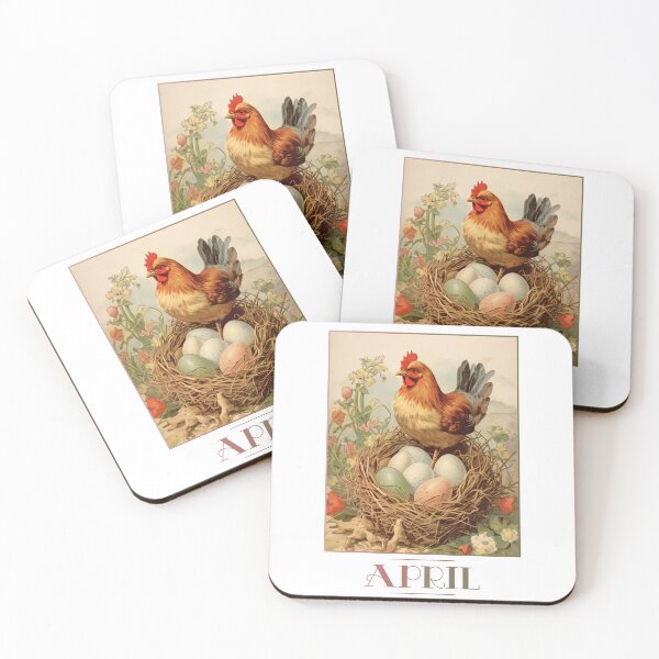 Item preview, "April" 4/12 Calendar Themed Postcard / Greeting Card designed and sold by Iamglitchy.
