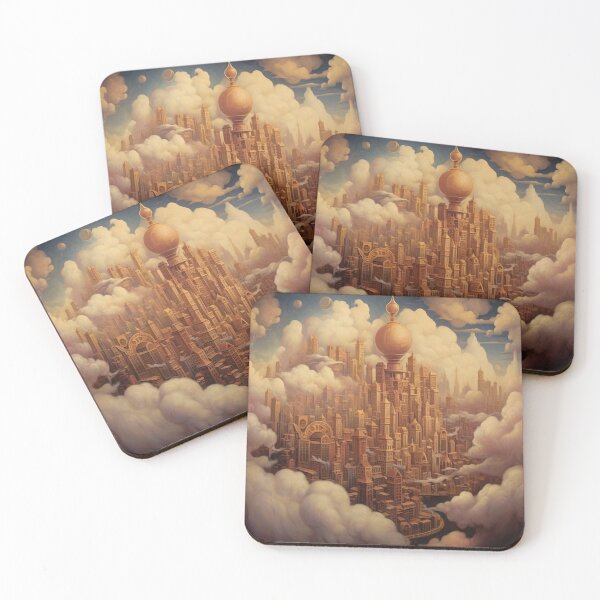 Item preview, The Golden City in the Clouds designed and sold by idekDesigns.
