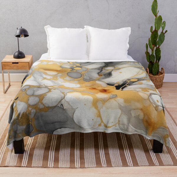 Item preview, Marble and Gold Alcohol Ink - Geode Pattern designed and sold by TPhanDesign.