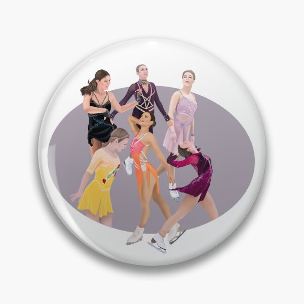 Item preview, European Women Figure Skating | Figure Skating Sticker designed and sold by fskatingprints.