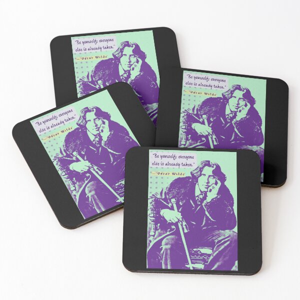 Item preview, Oscar Wilde portrait and quote: Be yourself; everyone else is already taken. designed and sold by artbleed.