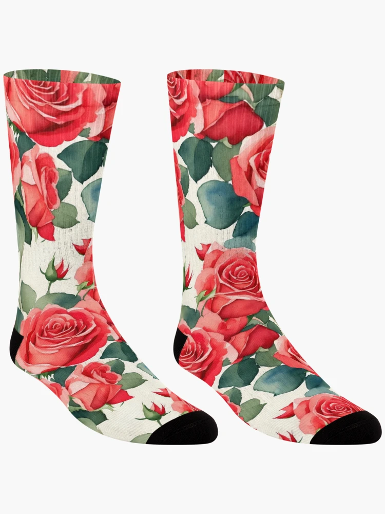 Thumbnail 3 of 5, Socks, Wholey Roses designed and sold by VDUBYA.
