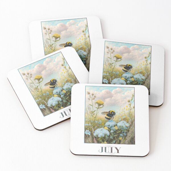 Item preview, "July" 7/12 Calendar Themed Postcard / Greeting Card designed and sold by Iamglitchy.