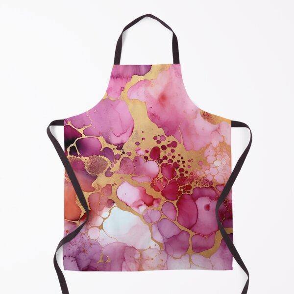 Item preview, Pink and Gold Alcohol Ink - Geode Pattern designed and sold by TPhanDesign.