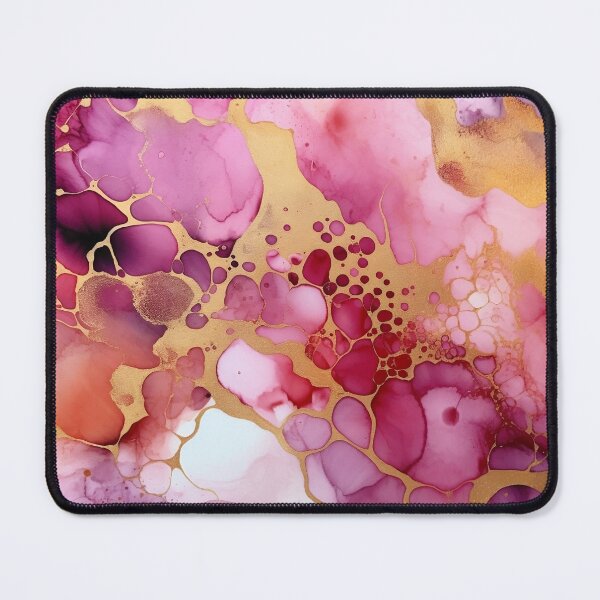 Item preview, Pink and Gold Alcohol Ink - Geode Pattern designed and sold by TPhanDesign.