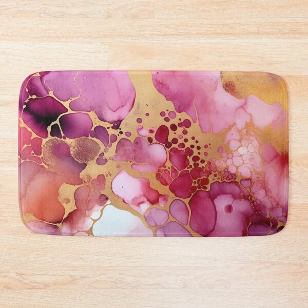 Item preview, Pink and Gold Alcohol Ink - Geode Pattern designed and sold by TPhanDesign.