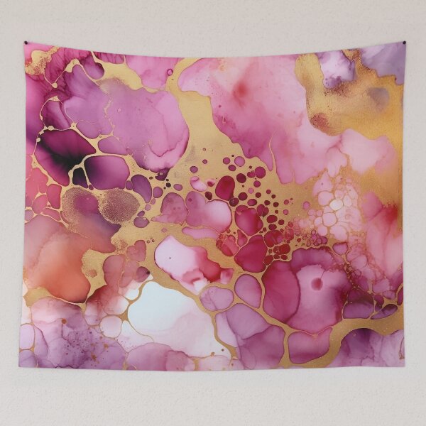 Item preview, Pink and Gold Alcohol Ink - Geode Pattern designed and sold by TPhanDesign.