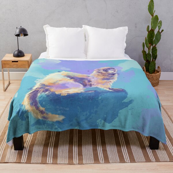 Item preview, Ferret Dream, Colorful Animal Painting designed and sold by Flo Art Studio.