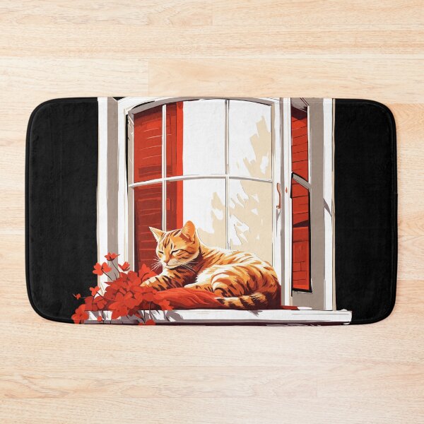 Item preview, Colorful Cat on window designed and sold by SiriusrenoTee.