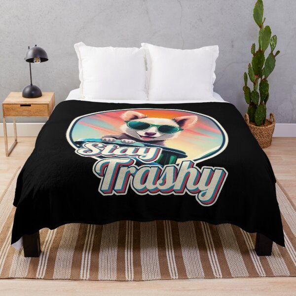 Item preview, Stay Trashy Funny Vintage Retro Happy Opossum Lover Ver17 designed and sold by thecatcouch.
