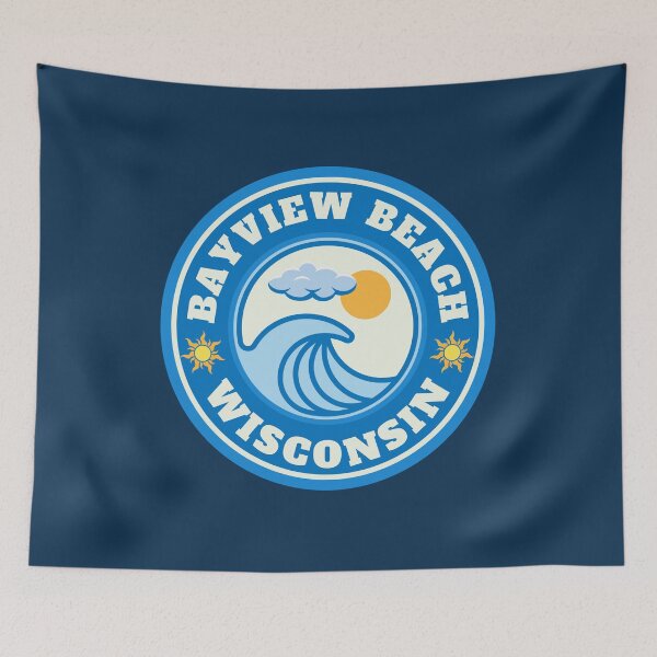 Item preview, Bayview Beach Lake Superior Wisconsin - Summer Destination Vintage Logo designed and sold by Vintage-TM.