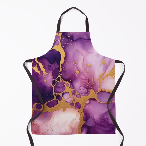 Item preview, Purple and Gold Alcohol Ink - Geode Pattern designed and sold by TPhanDesign.