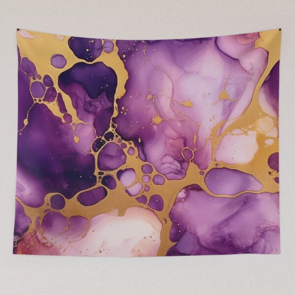 Item preview, Purple and Gold Alcohol Ink - Geode Pattern designed and sold by TPhanDesign.