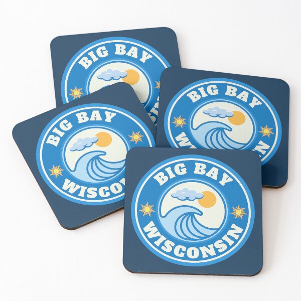 Item preview, Big Bay Beach Lake Superior Wisconsin - Summer Destination Vintage Logo designed and sold by Vintage-TM.