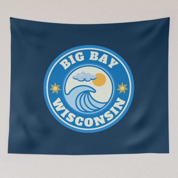 Item preview, Big Bay Beach Lake Superior Wisconsin - Summer Destination Vintage Logo designed and sold by Vintage-TM.