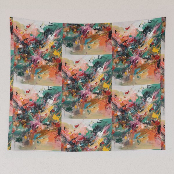 Item preview, Abstract Art Splashes of Color Colourful Painting designed and sold by DigiNook.