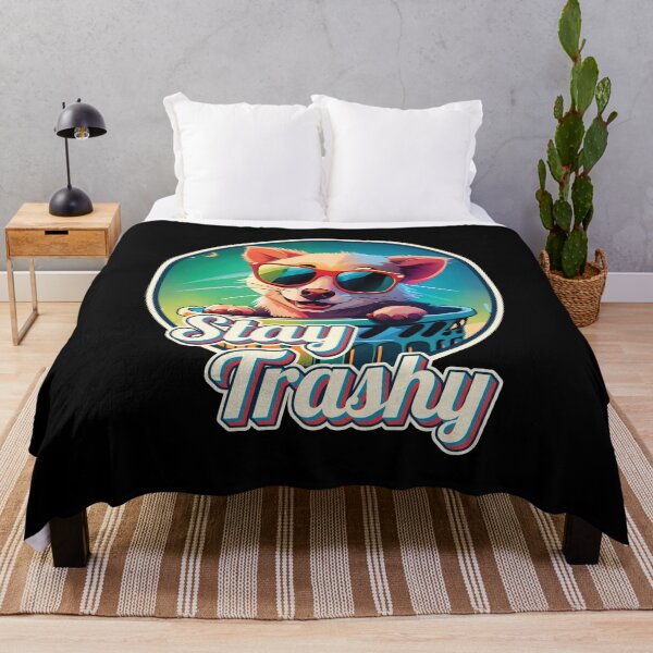 Item preview, Stay Trashy Funny Vintage Retro Happy Opossum Lover Ver18 designed and sold by thecatcouch.