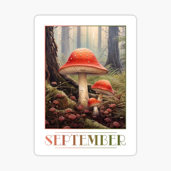 Item preview, "September" 9/12 Calendar Themed Postcard / Greeting Card designed and sold by Iamglitchy.