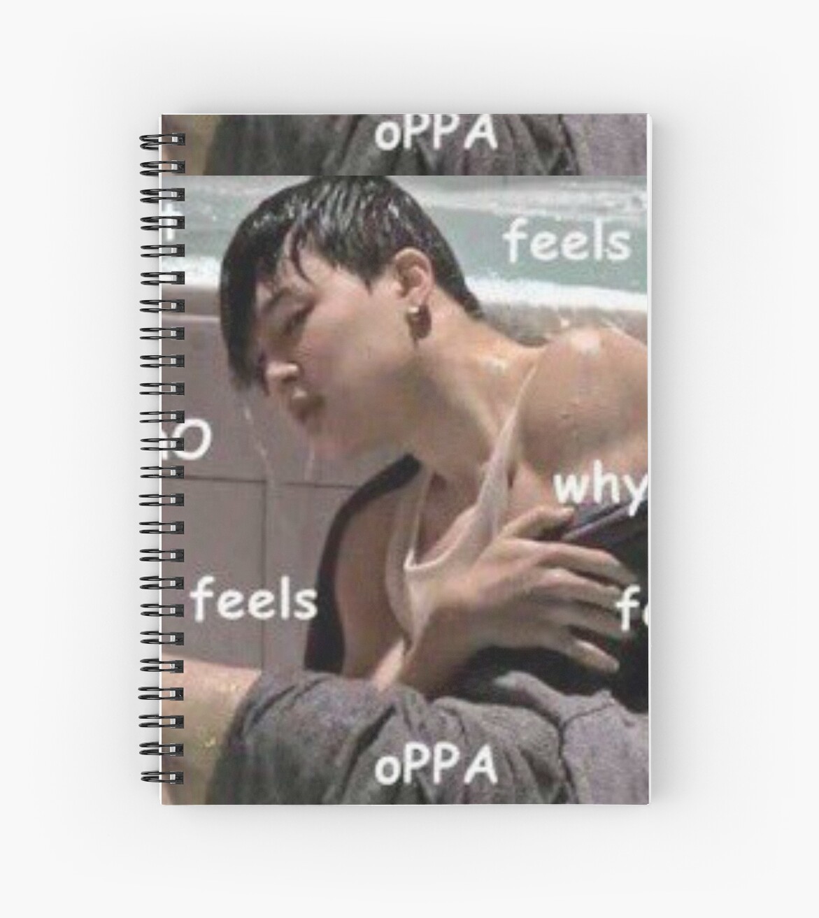 BTS Jimin Shook Meme Spiral Notebooks By Mapao Redbubble