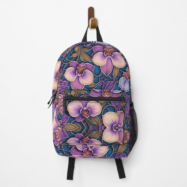 Item preview, Orchids Floral Pattern - Purple and Blue Shade designed and sold by Witsprings.