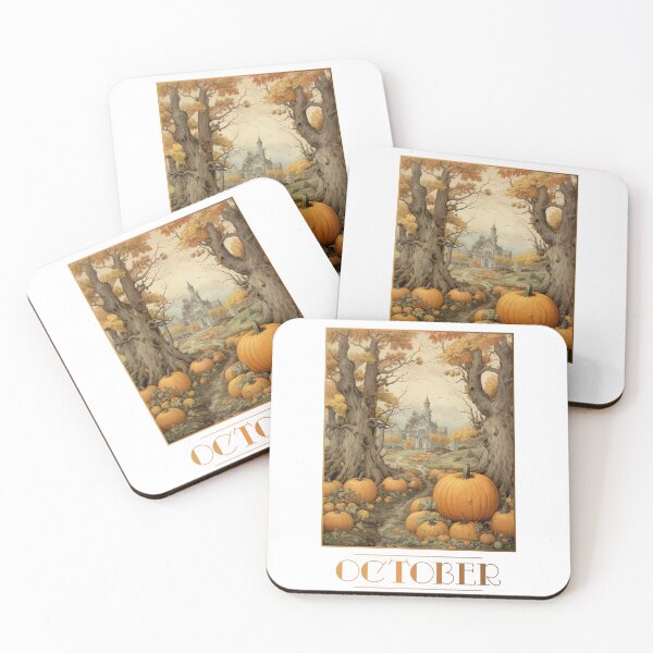 Item preview, "October" 10/12 Calendar Themed Postcard / Greeting Card designed and sold by Iamglitchy.