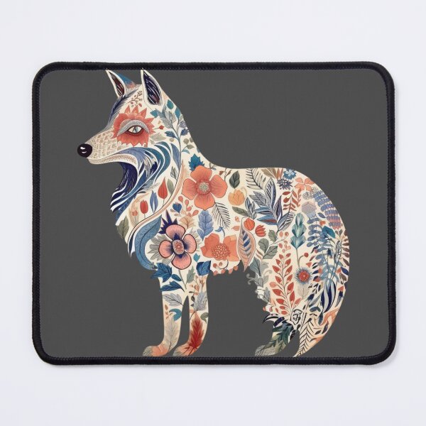 Item preview, Wolf - Scandinavian Folk Art Style designed and sold by StudioRedKoala.