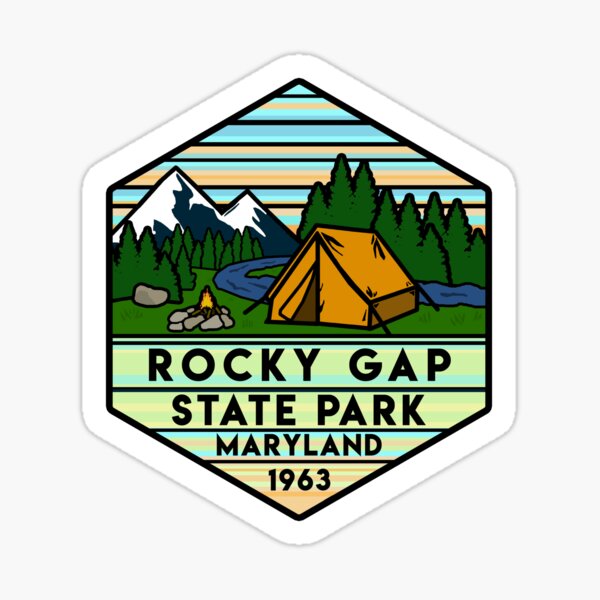 Item preview, Rocky Gap State Park Maryland Hexagon designed and sold by VanyaKar.