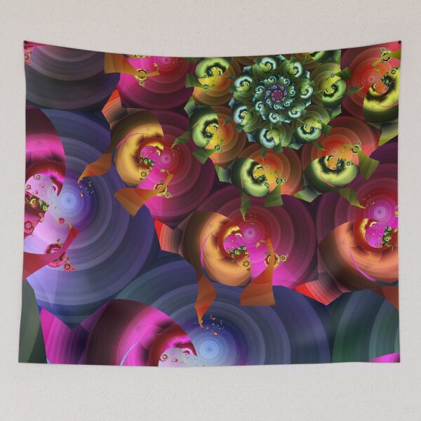 Item preview, Kaleidoscope of Fractal Spirals designed and sold by pinkal.
