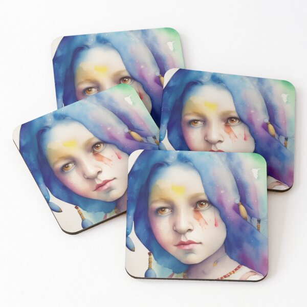 Item preview, dark blue girl  designed and sold by omfardostyle.